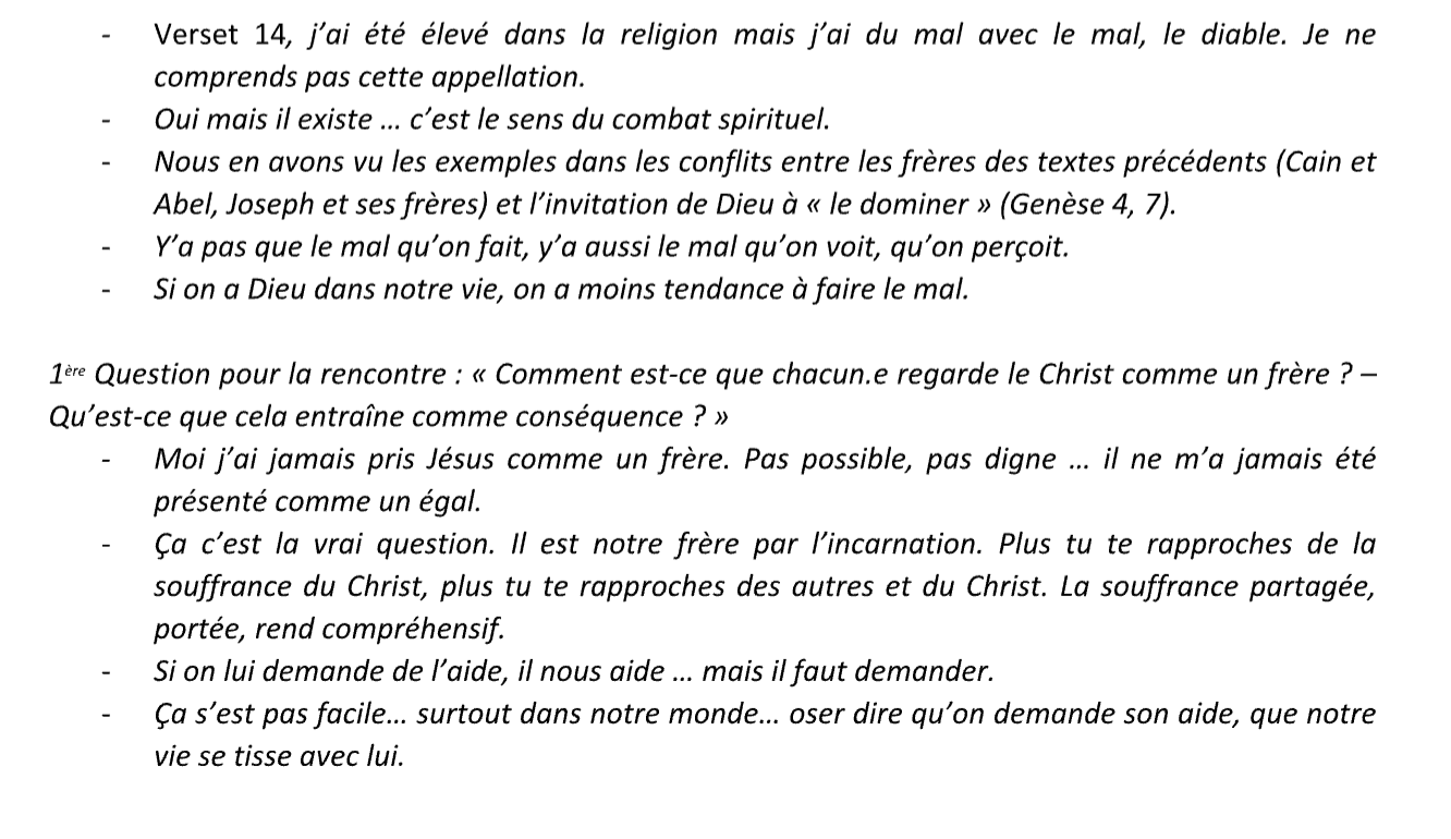 Rencontre biblique 2