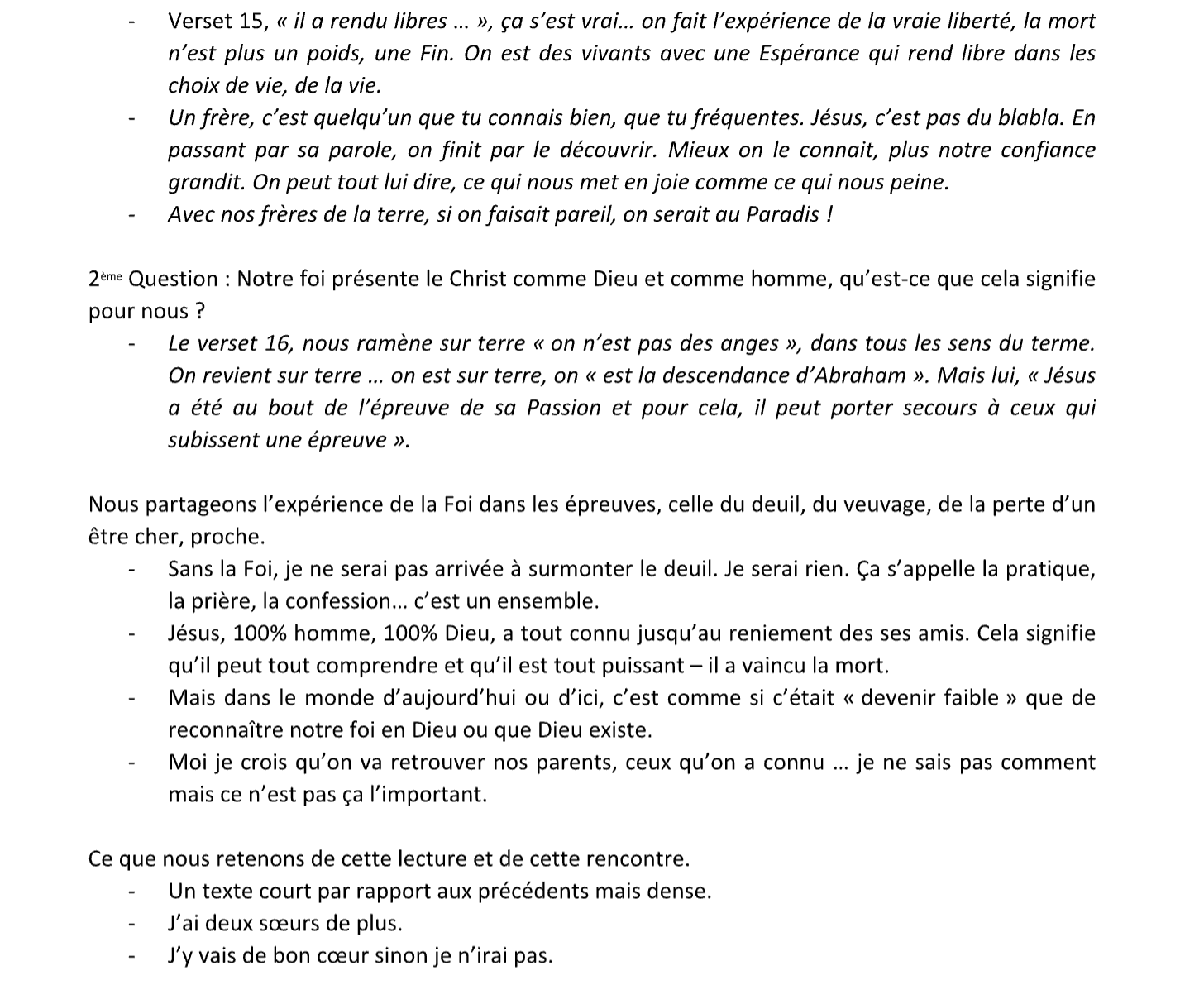 Rencontre biblique 3