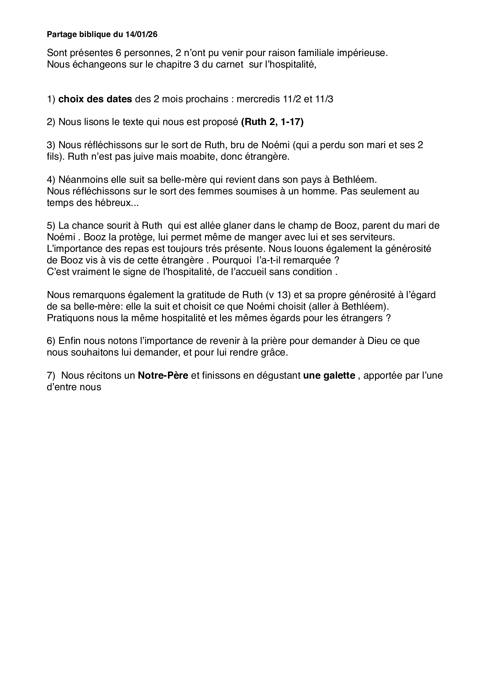partage biblique 14 01 26